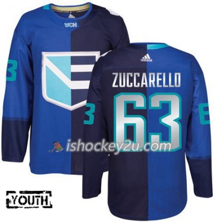 Team Europe Trøje Mats Zuccarello 63 2016 World Cup Børn Blå Premier